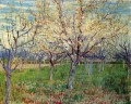 Verger avec floraison d’abricotiers Vincent van Gogh paysage